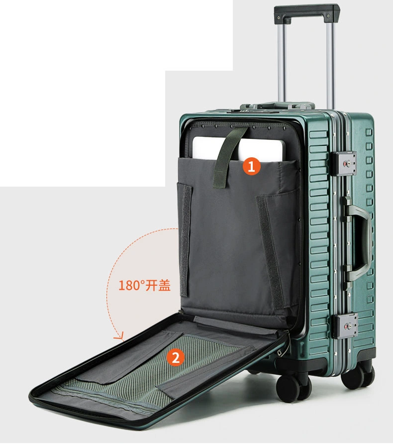 Fashion Quality PC 20"22"24" 26" Inch Wheeled Trolley Luggage Business Leisure Travel Aluminium Frame Draw-Bar Boarding Suitcase Bag Box Case (CY6959)