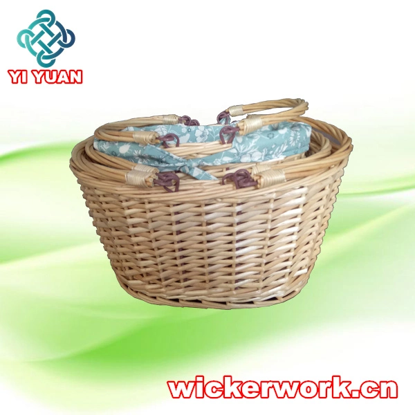 Handmade Round Flower Pot Garden Wicker Willow Basket