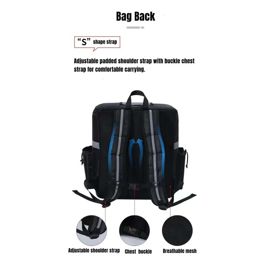 Durable Food Delivery Food Backpack Insulated Carry on Lunch Cooler Bag