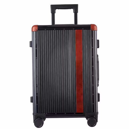 Bagages à roulettes pour hommes en acier d'avion